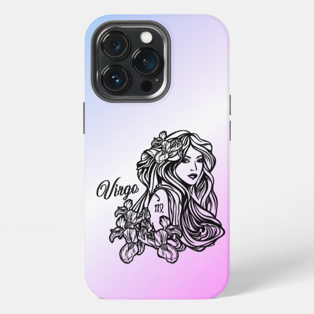 Coque iPhone Vierge Vierge Zodiaque Violet (Dos)