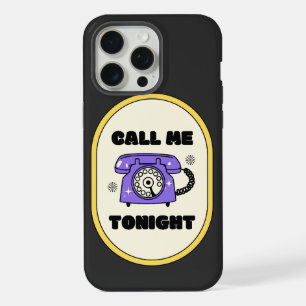 Coque iPhone 15 Pro Max vieux téléphone, appelle-moi ce soir