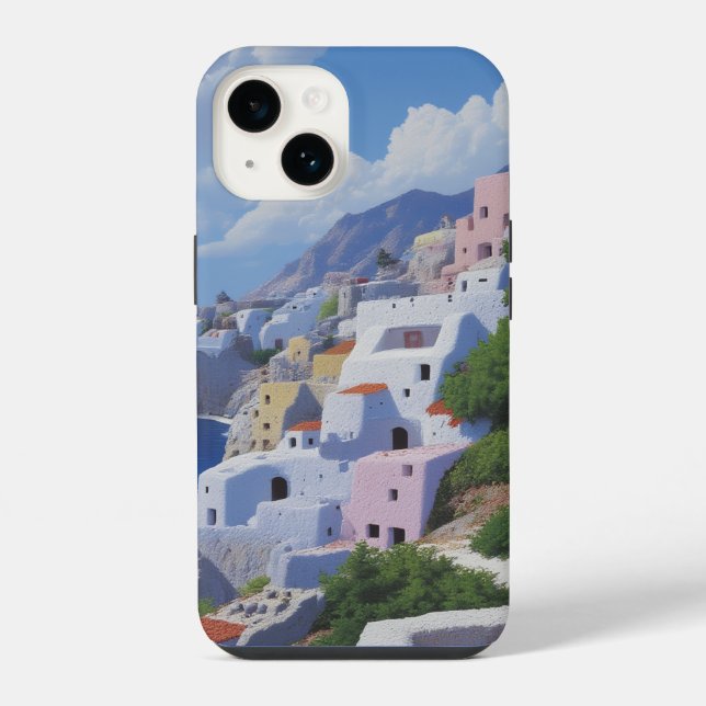 Coque iPhone village de pêcheurs (Verso)