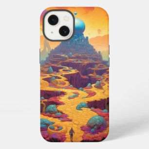 Etui iPhone 13 Ville Fantastique Surréaliste