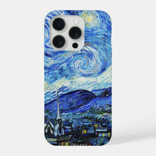 Coque iPhone 15 Pro Vincent Van Gogh, La Nuit étoilée peinture