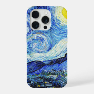 Coque iPhone 15 Pro Vincent Van Gogh, La Nuit étoilée peinture