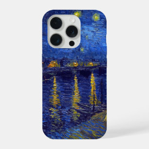Coque iPhone 15 Pro Vincent Van Gogh, La nuit étoilée peinture