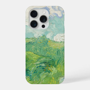 Coque iPhone 15 Pro Vincent Van Gogh peinture Champ de blé vert 