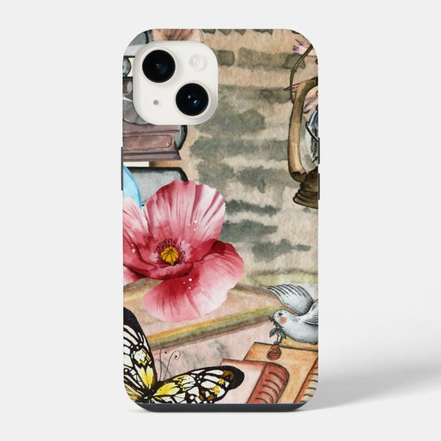 Coque iPhone Vintage 1 (Verso)