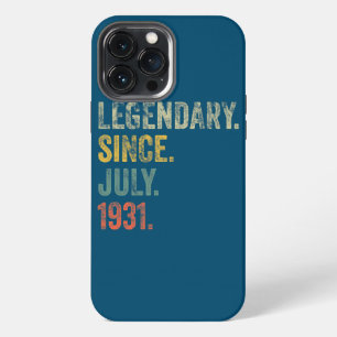 Etui iPhone 13 Pro Max Vintage 1931 91e anniversaire légendaire depuis ju