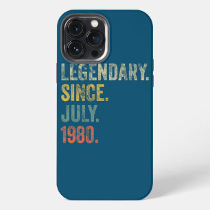 Etui iPhone 13 Pro Max Vintage 1980 42e anniversaire Légendaire depuis ju