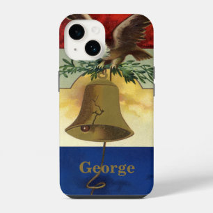 Coque Pour iPhone 14 Vintage 4 juillet avec aigle et cloche de la liber