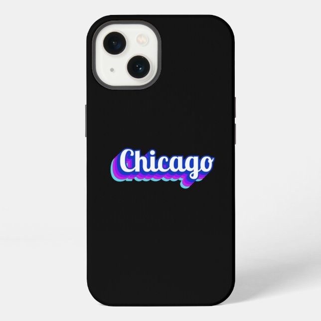 Coque iPhone Vintage Chicago  (Verso)