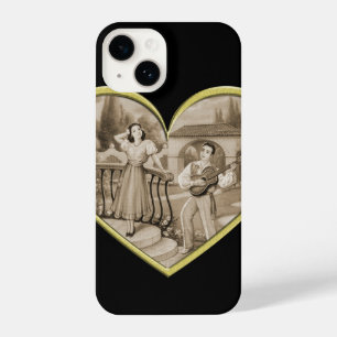 Coque Pour iPhone 14 Vintage couple Romance, homme et femme amour