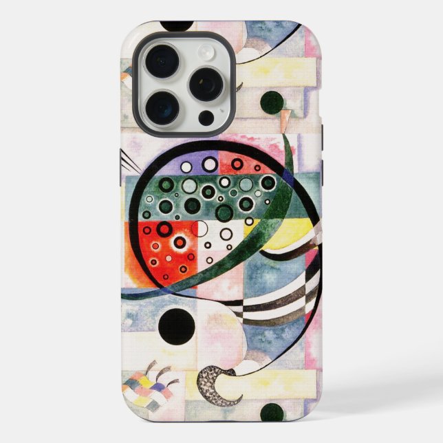 Coque iPhone Vintage Fixe -  Art Abstrait de Kandinsky (Verso)
