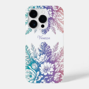 Coque Pour iPhone 14 Plus Vintage Pastel Colorful Floral Design