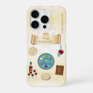 Coque iPhone 16 Pro Vintage Seder Pesser Kosher Pesach