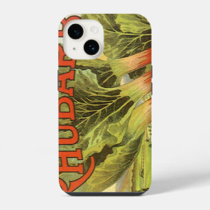 Coque Pour iPhone 14 Vintage Végétal Can Étiquette Art, Rhubarb Farm