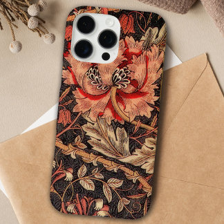 Coque iPhone 16 Pro Max Vintage William Morris Honeysuckle Motif