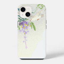 Vintage Wisteria Bird Style asiatique