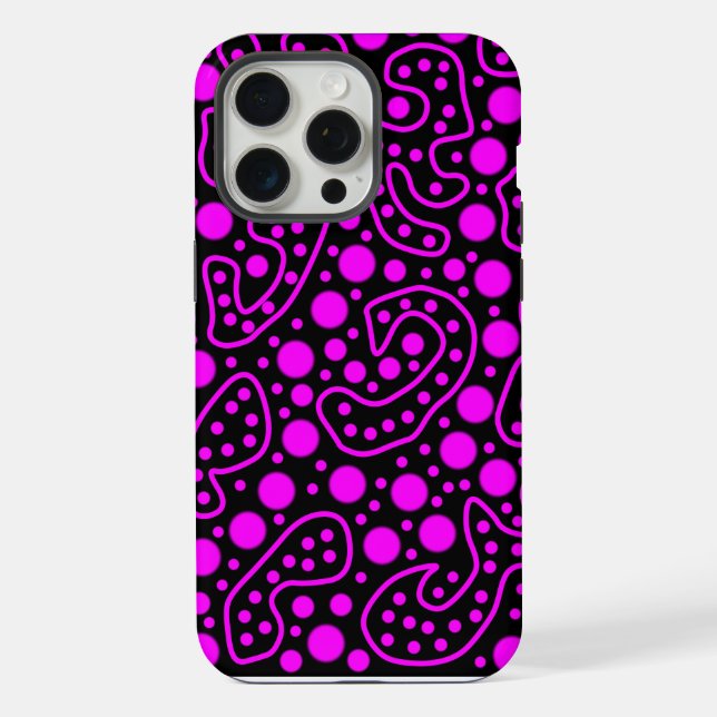 Coque iPhone Violet et Noir (Verso)