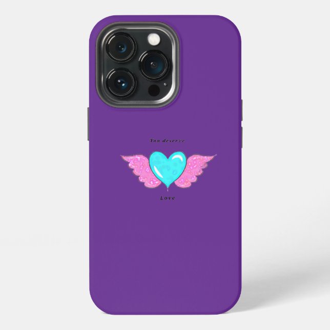 Coque iPhone Violet profond et relaxant (Dos)
