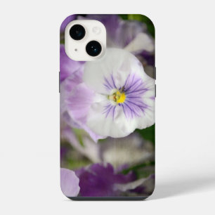 Coque Pour iPhone 14 Violettes violettes et blanches par Shirley Taylor