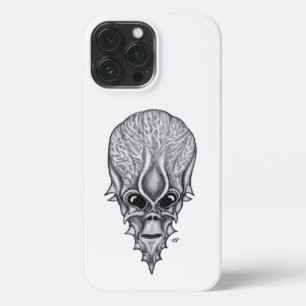 Etui iPhone 13 Pro Max Visage Alien, Reconstruction faciale du crâne afri