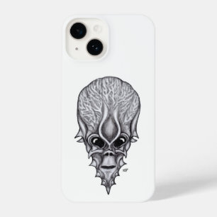 Coque Pour iPhone 14 Visage Alien, Reconstruction faciale du crâne afri