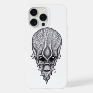 Coque iPhone 15 Pro Max Visage Alien, Reconstruction faciale du crâne afri