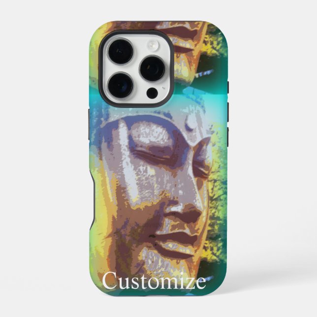 Coque iPhone visage de Bouddha (Verso)