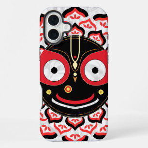 Coque iPhone 16 Plus Visage de Lord Jagannath Chakra Divinité hindoue