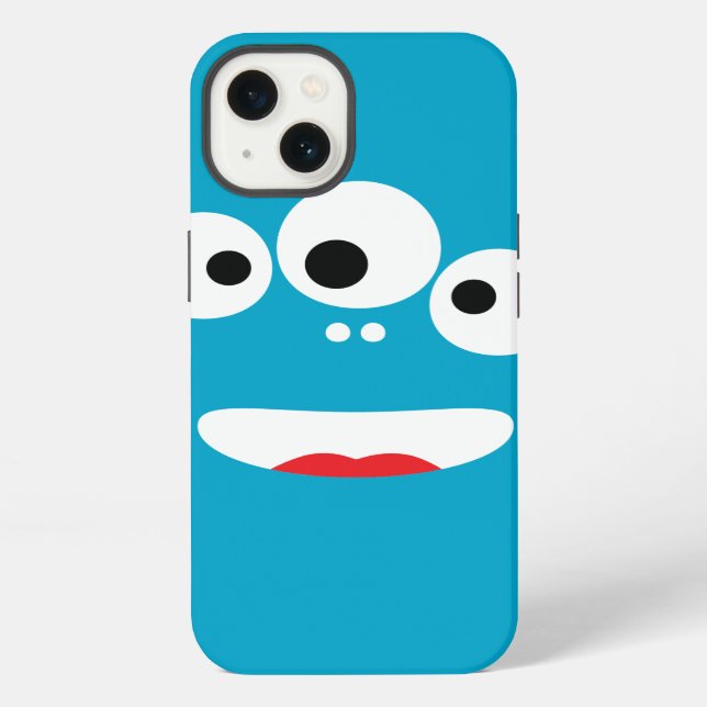 Coque iPhone Visage drôle de monstre (Verso)