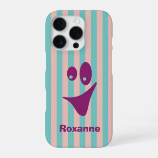 Coque iPhone 16 Pro Visage drôle et coloré