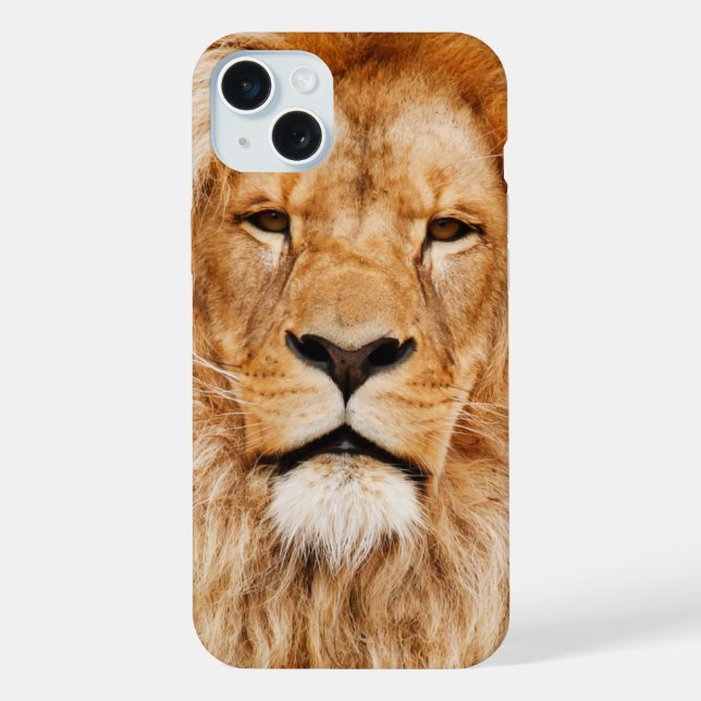 Coque iPhone Visage du Lion (Verso)