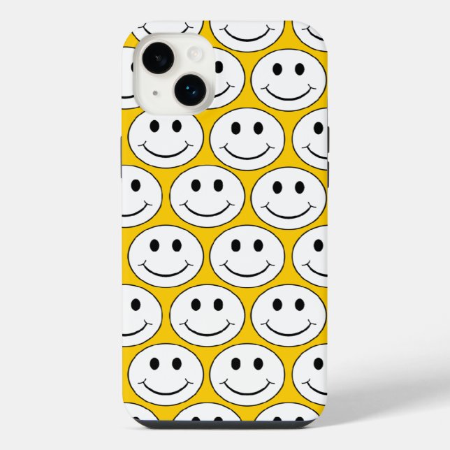 Coque iPhone Visage heureux (Verso)