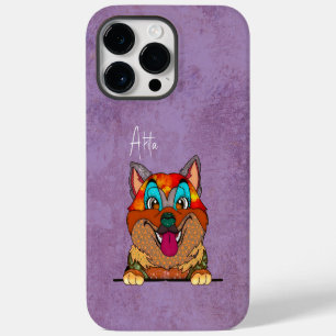 Coque Pour Pour iPhone 14 Pro Max Visage laid d'Akita