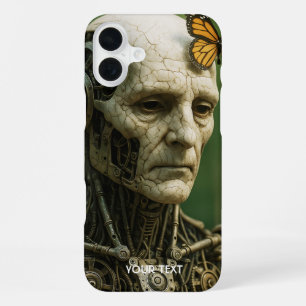 Coque iPhone 16 Plus Visage Papillon Surréalisme Mignon Fantastique