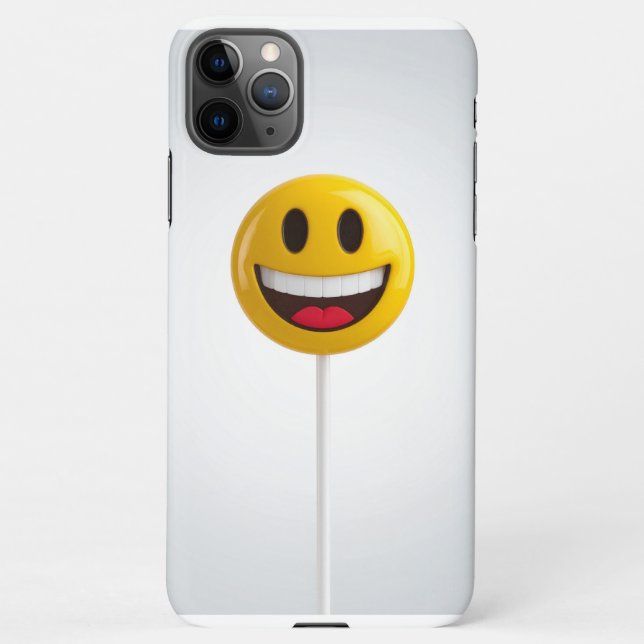 Coque iPhone visage souriant (Dos)