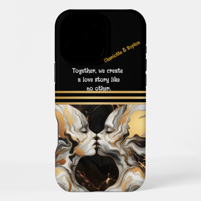 Coque iPhone Visages en harmonie.  (Verso)