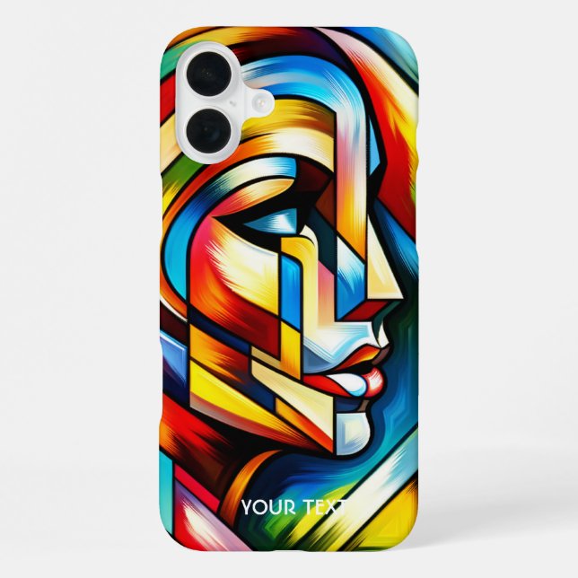 Coque iPhone Vitrail Abstrait Fantastique (Verso)