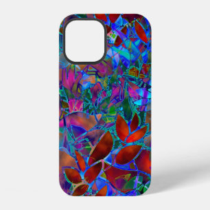 Coque iPhone 12 Vitraux Floraux