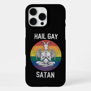 Coque iPhone 16 Pro Max Vive Gay Satan Drôle Gothique Gothique Chèvre LGBT