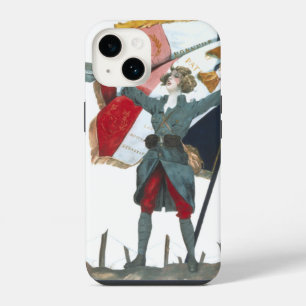 Coque Pour iPhone 14 Vive la France Uniforme Militaire Féministe et Dra