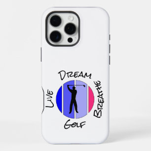 Coque iPhone 16 Pro Max Vivez, rêvez, respirez golf