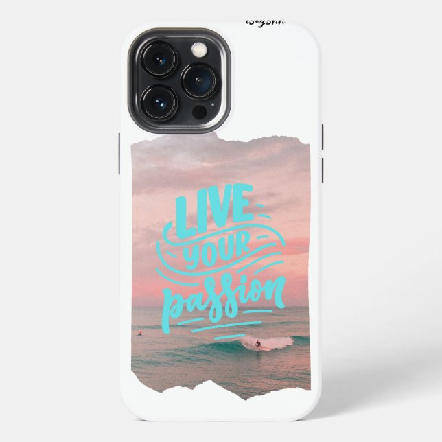 Coque iPhone vivez votre passion (Verso)