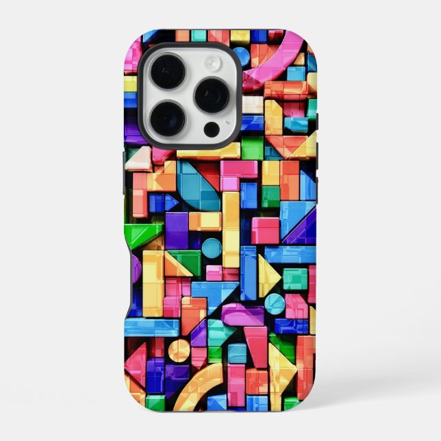 Coque iPhone Vivid Geometric Flow (Verso)
