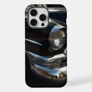 Coque iPhone 15 Pro Max Voiture Ancienne avec Chrome Brillant