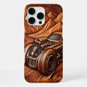 Coque iPhone 16 Pro Max Voiture Musclée Classique dans une Vallée Pittores
