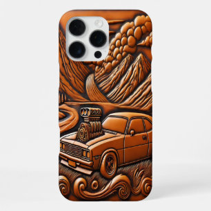Coque iPhone 16 Pro Max Voiture Musclée et Rêve de Vallée Fluviale