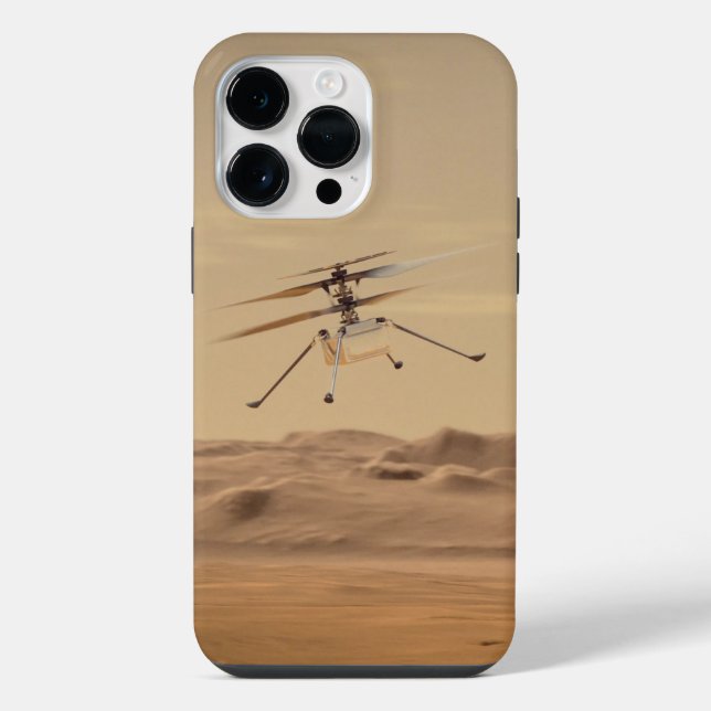 Coque iPhone Vol Mars de l'hélicoptère Ingenuity (Verso)