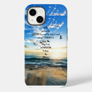 Coque Pour iPhone 14 Voler Les Oiseaux Dans La Prière Sérénité Du Ciel