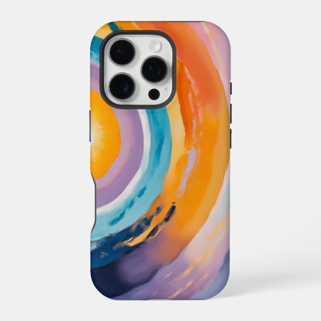 Coque iPhone Vortex cosmique : Embrassage solaire (Verso)