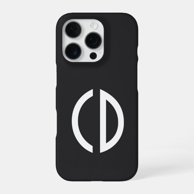 Coque iPhone ! Vos idées de monogramme Simply 1 (Verso)